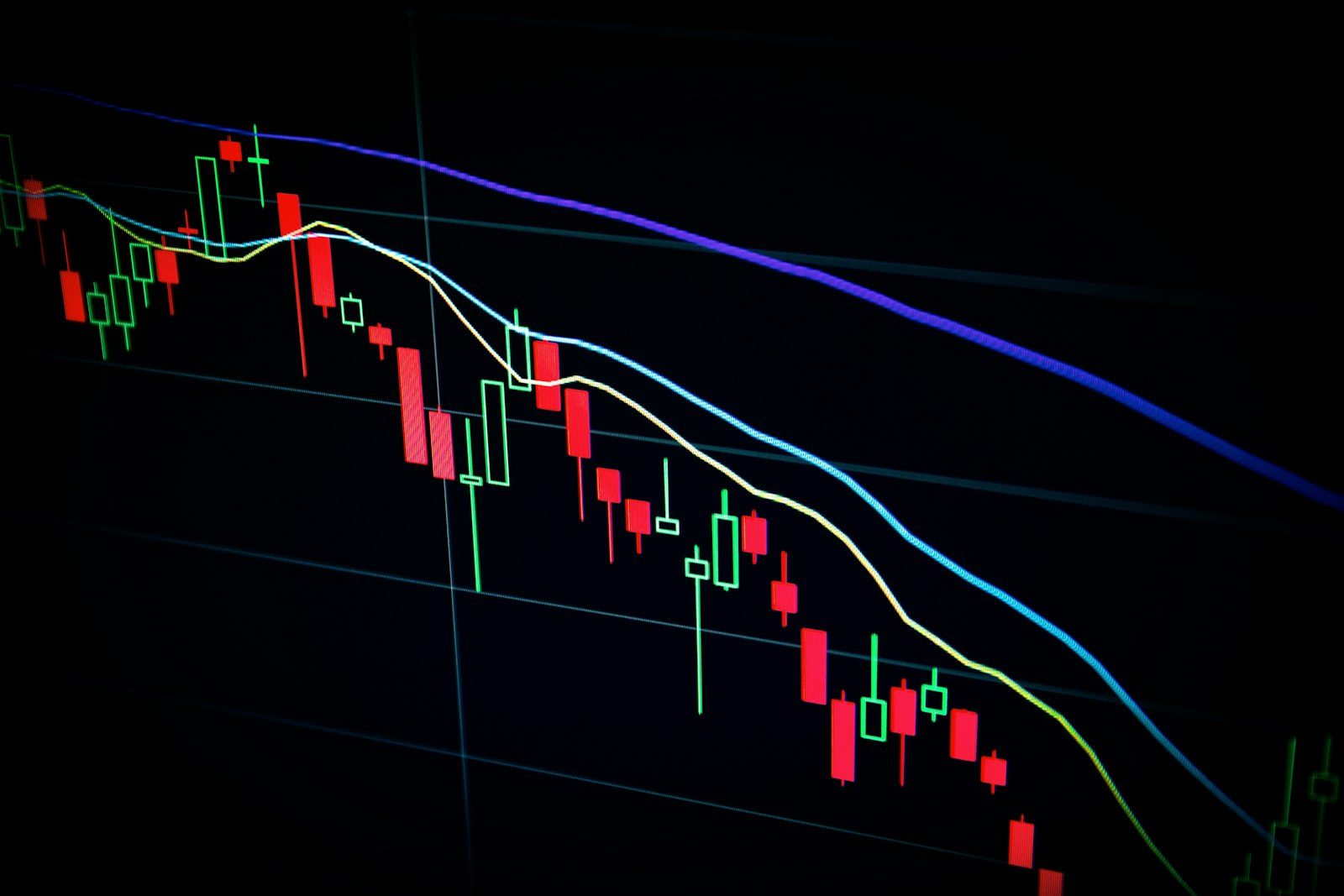 Trading desk with multiple market screens